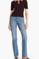 Crochet Collar Knit Polo