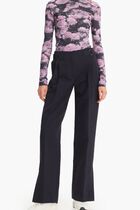 Printed Jersey Turtleneck