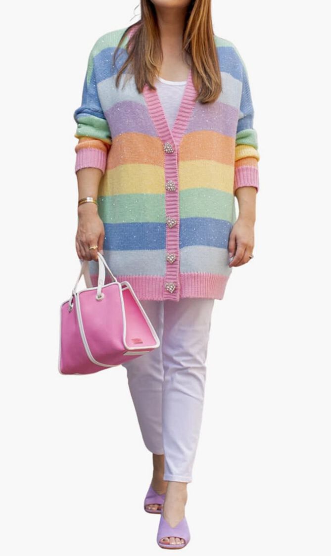 OR1697-MIKA SEQUIN LONGLINE CARDIGAN