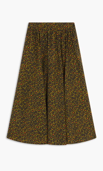 PRINTED MIDI SKIRT