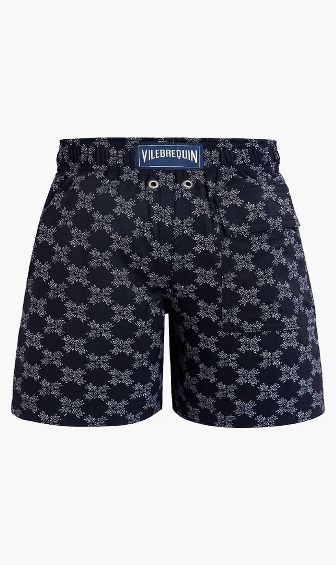 Turtle Monogram Stretch Swim Shorts