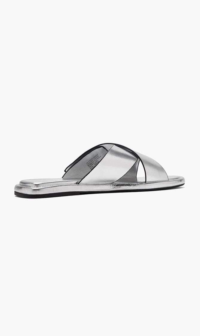 T Lock Cross Slide Sandals