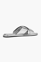 T Lock Cross Slide Sandals