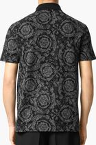 Jacquard Cotton Pique Polo Shirt