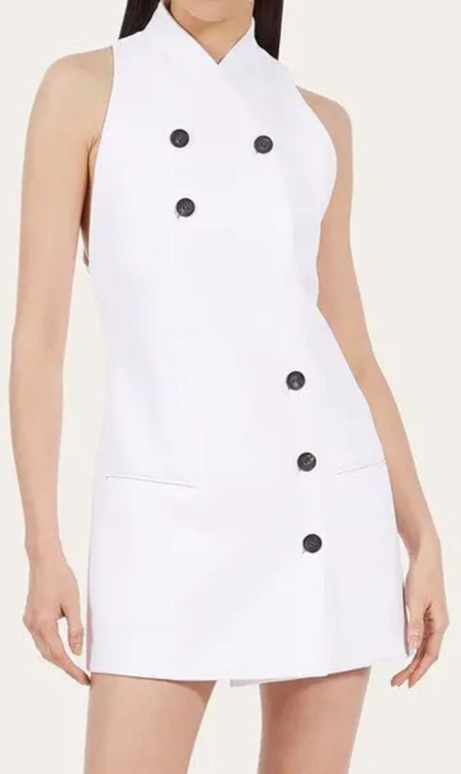 Sleeveless Double Mini Jacket Dress