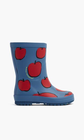 Apple Print Rain Boots