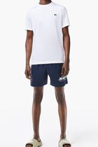 Quick Dry Logo Stripe Swim Trunks