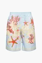 Canvas Blend Linen Shorts