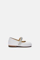 SINGLE STRAP SWAROVSKI CRYSTAL EMBELLISHED BALLERINA