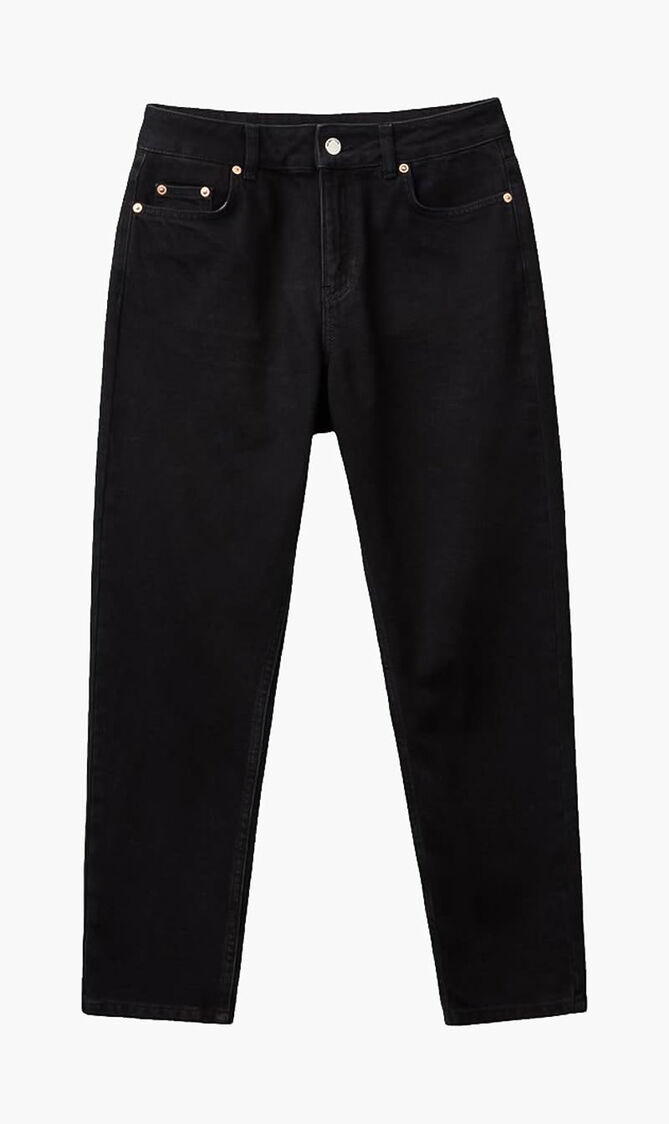 High Waisted Cropped Jeans