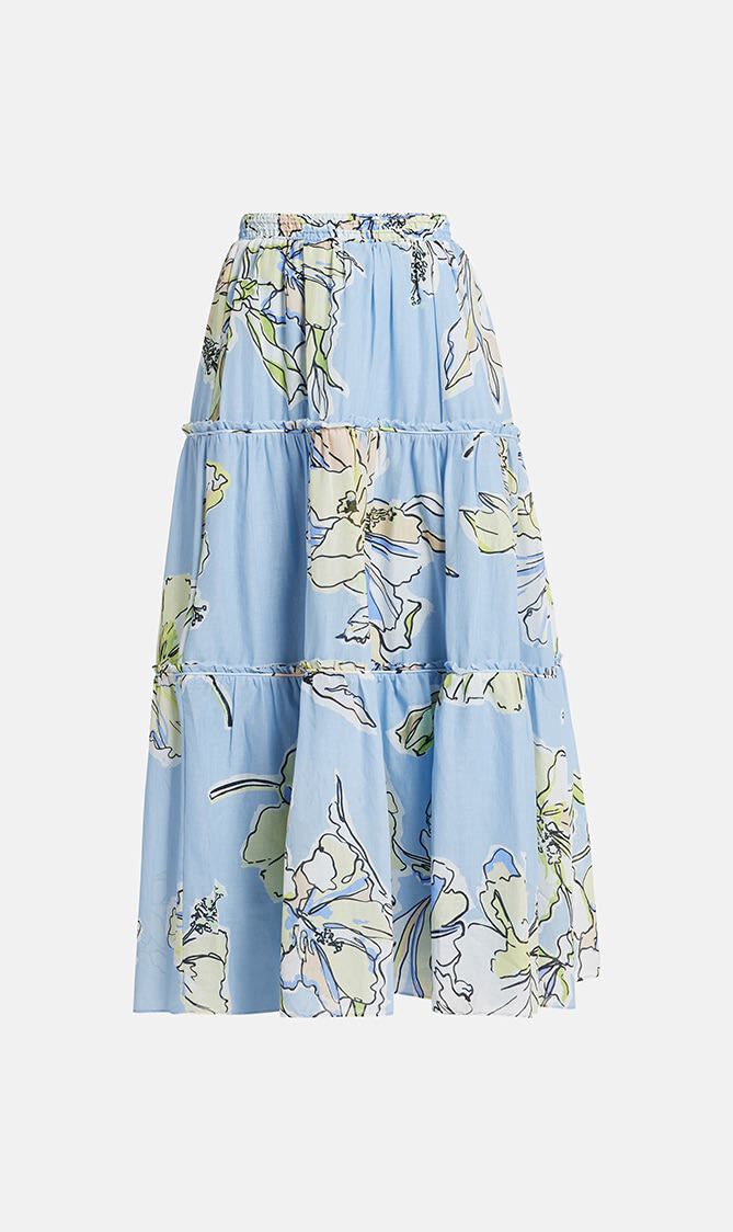 ROMANTICA VOILE MIDI SKIRT