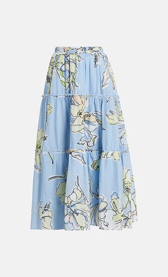 ROMANTICA VOILE MIDI SKIRT