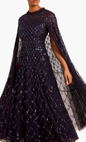 Heart Lattice Ankle Gown