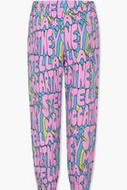 logo-print organic cotton track pants