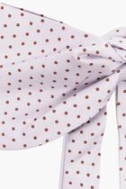 Polka Dot Print Silk Bow Tie