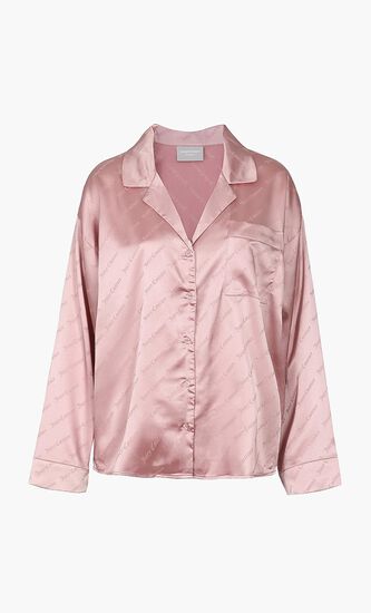 Monogram Satin Shirt