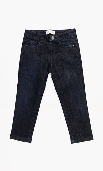 Embroidered Logo Jeans