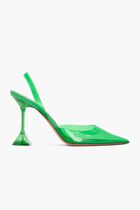 Holli Glass Sling Pvc Emerald Green 95 Mm Cl Plexi Heel (As Sample)