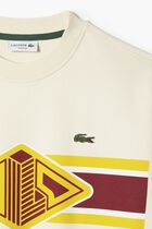 Round Neck Loose Fit Printed Sweatshirt