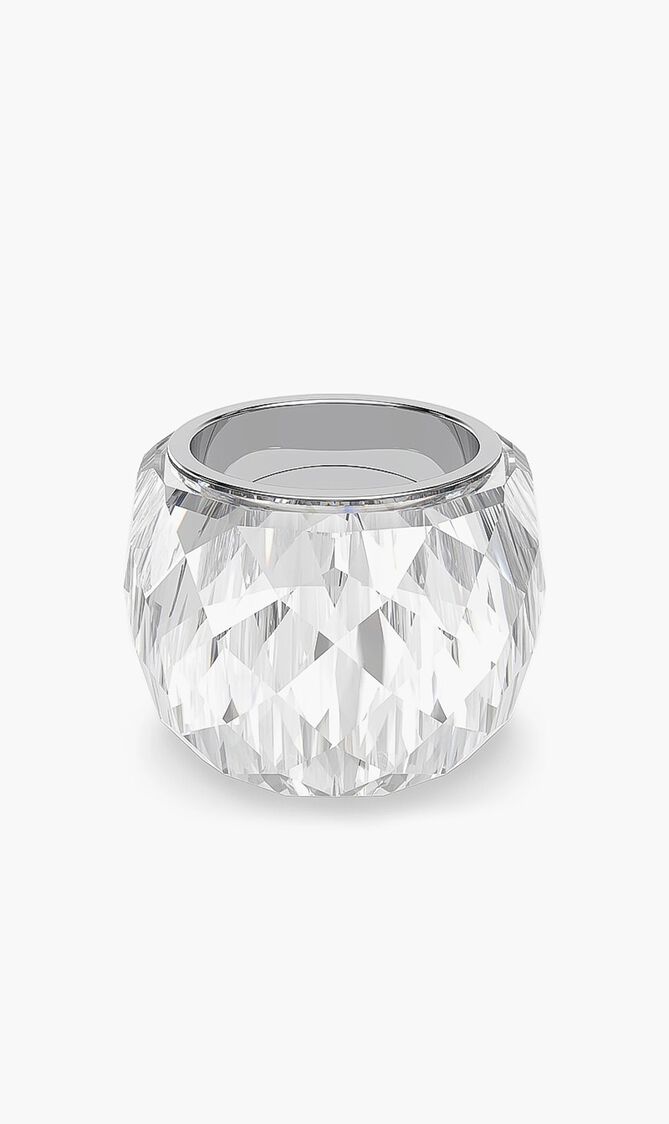 Nirvana Ring, White, Stainless Steel