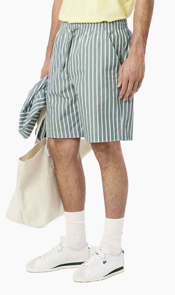 Relaxed Fit Striped Shorts