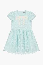 BLUE BOW LACE DRESS