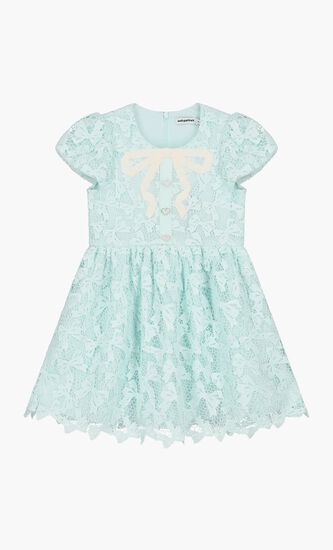 BLUE BOW LACE DRESS