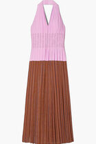 Halter Pleated Dress