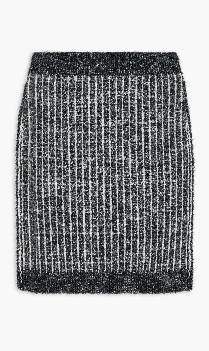 BOUCLE KNIT SKIRT