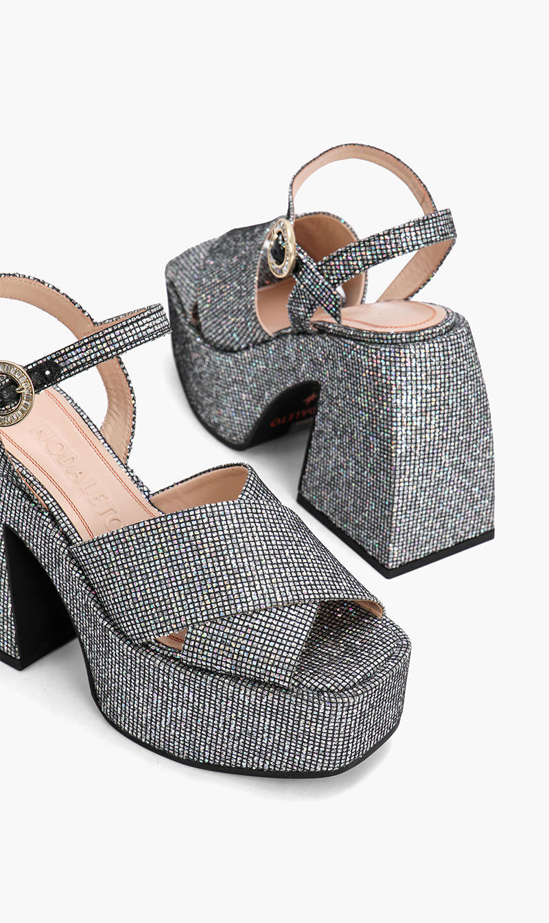 Chunky studded heels deals
