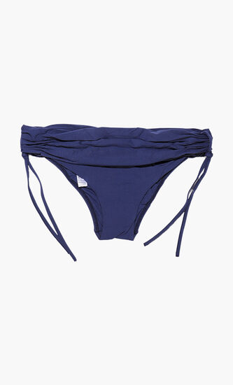 Mid-Rise Draped Bikini Briefs