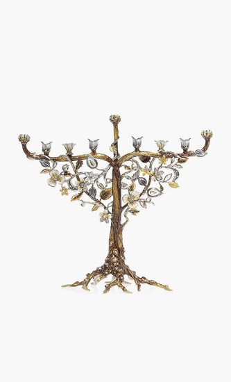 Floral and Vine Menorah