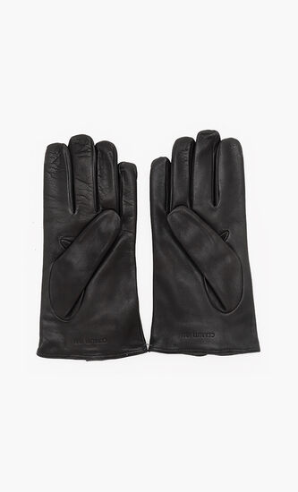 Calf Leather Zipped Gloves
