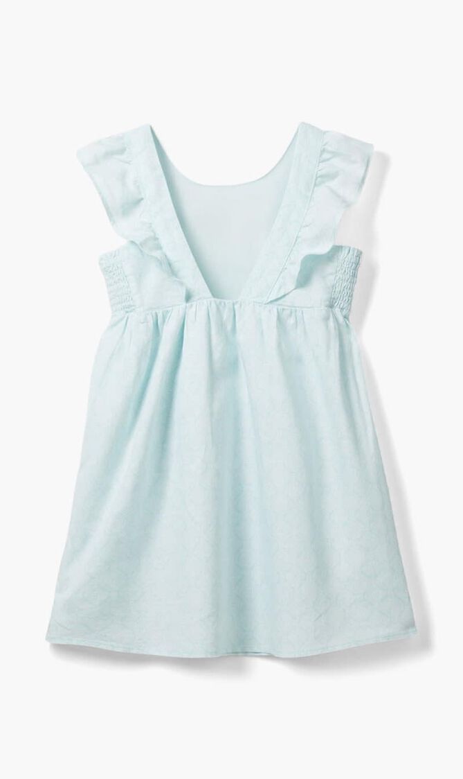 Linen Ruffle Dress