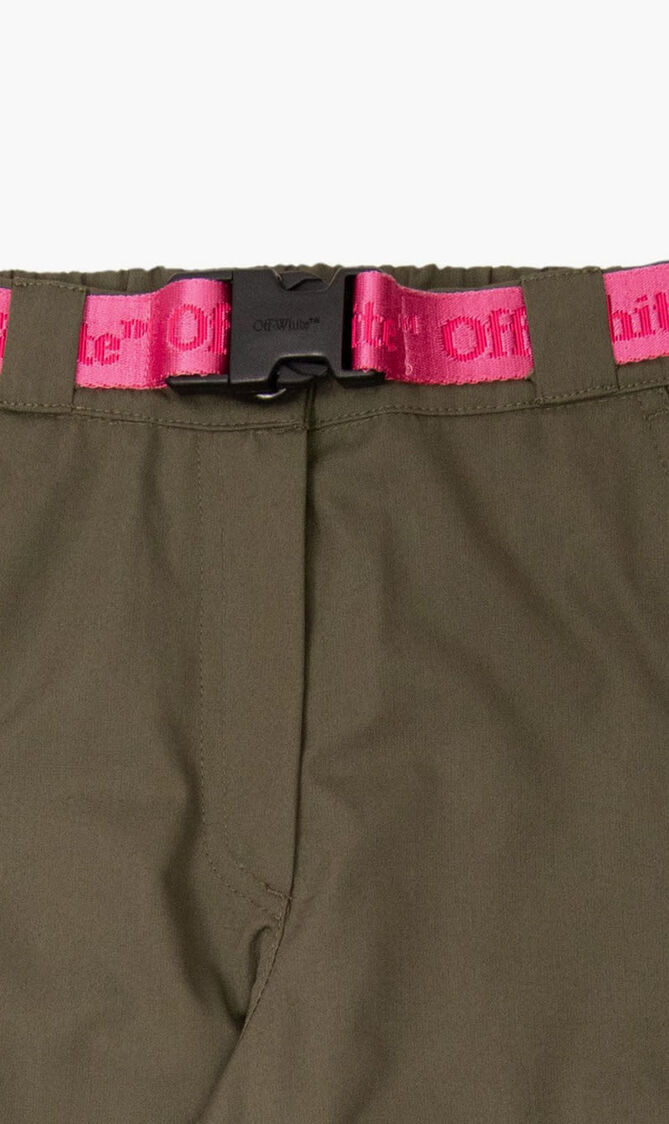 BOOKISH LOGO BELT CARGO PANT MILITARY FU