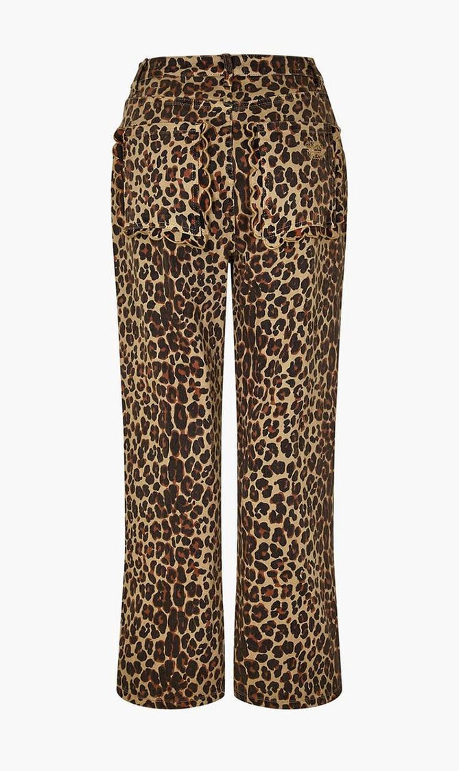 Leopard Lucia Scallop Detail Jeans