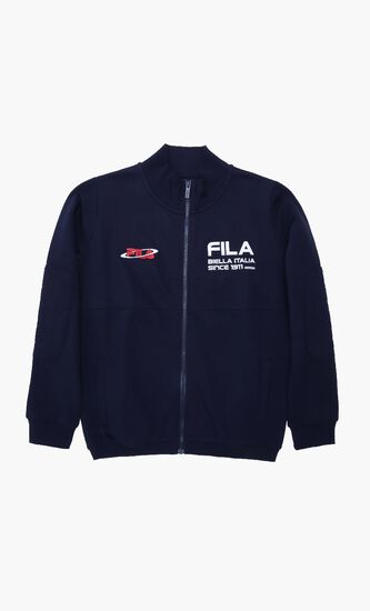 Funnel Neck Zipper Jacket