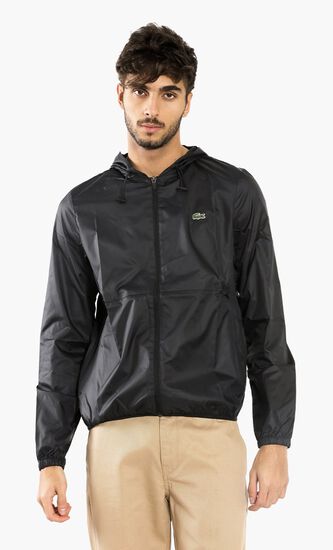 Lacoste SPORT Hooded Water-Resistant Jacket