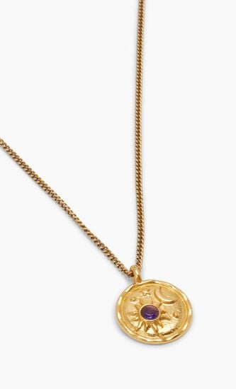 February Birthstone Necklace With Amethyst