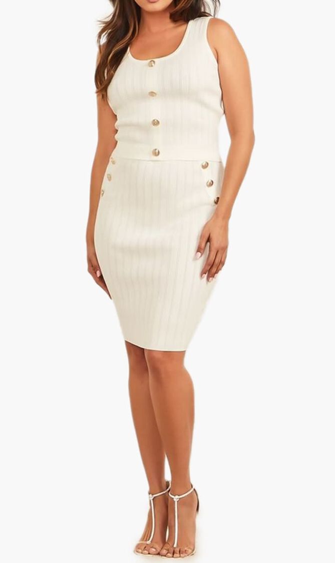 Andromeda Stitched Sweater Skirt