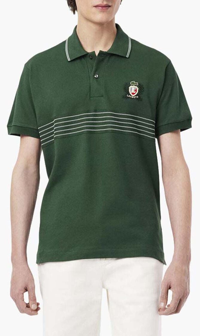 Embroidered Shield Polo Shirt