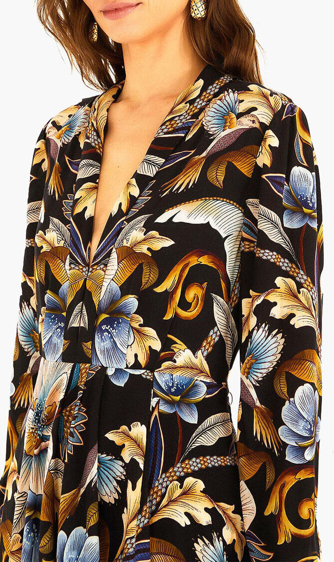 Snake Garden Maxi Dress