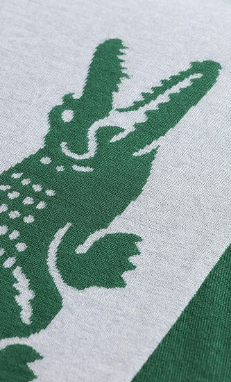 Oversized Crocodile Wool Scarf