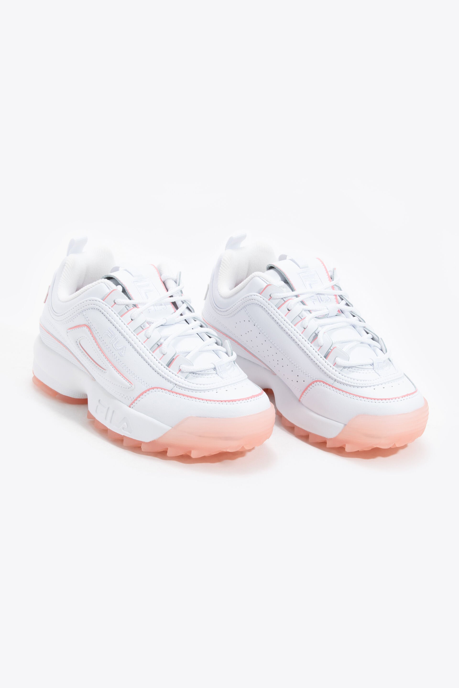 Buy FILA Disruptor II Ice White Orange Pop Sneakers for N A 0.0 The Deal Outlet