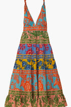 Mixed Lace Garden Midi Dress