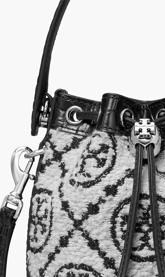 T Monogram Boucle Mini Bucket Bag