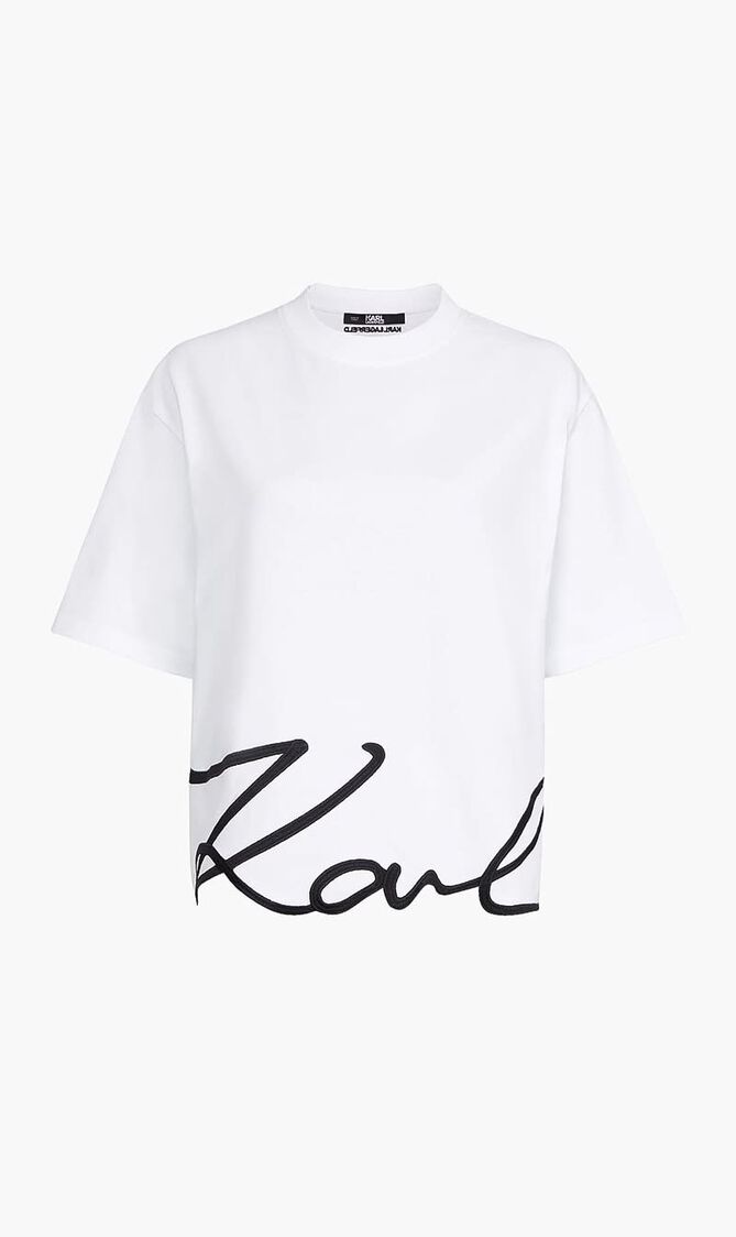 KARL SIGNATURE HEM T SHIRT