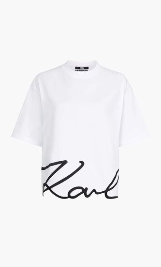 KARL SIGNATURE HEM T SHIRT