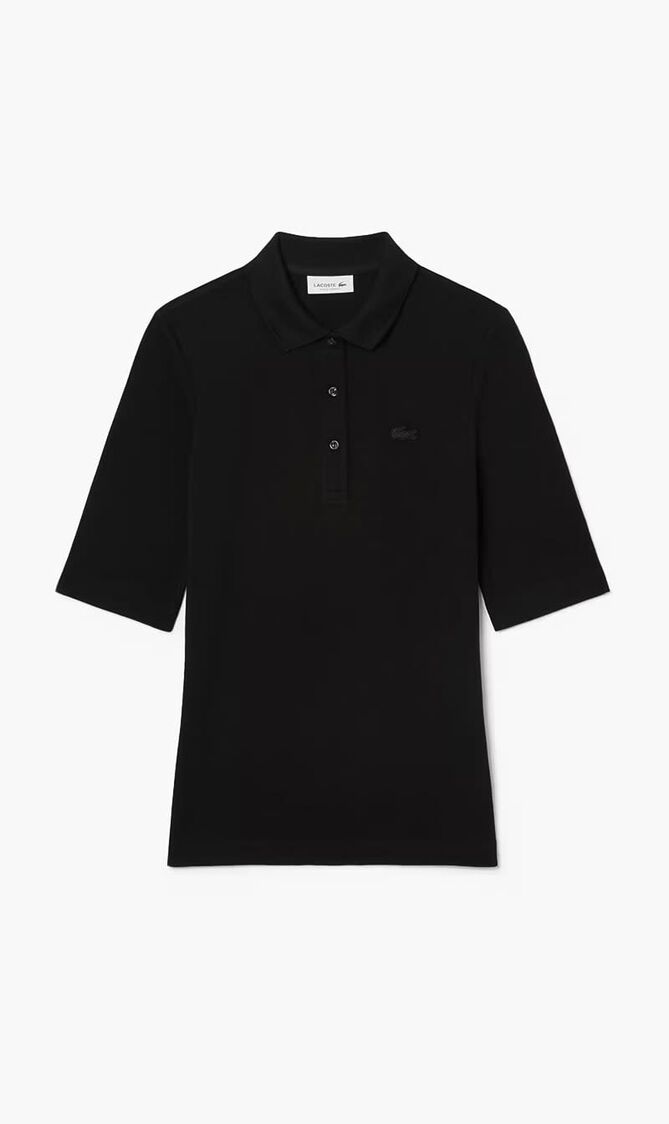 SHORT SLEEVED RIBBED COLLAR SHIRT