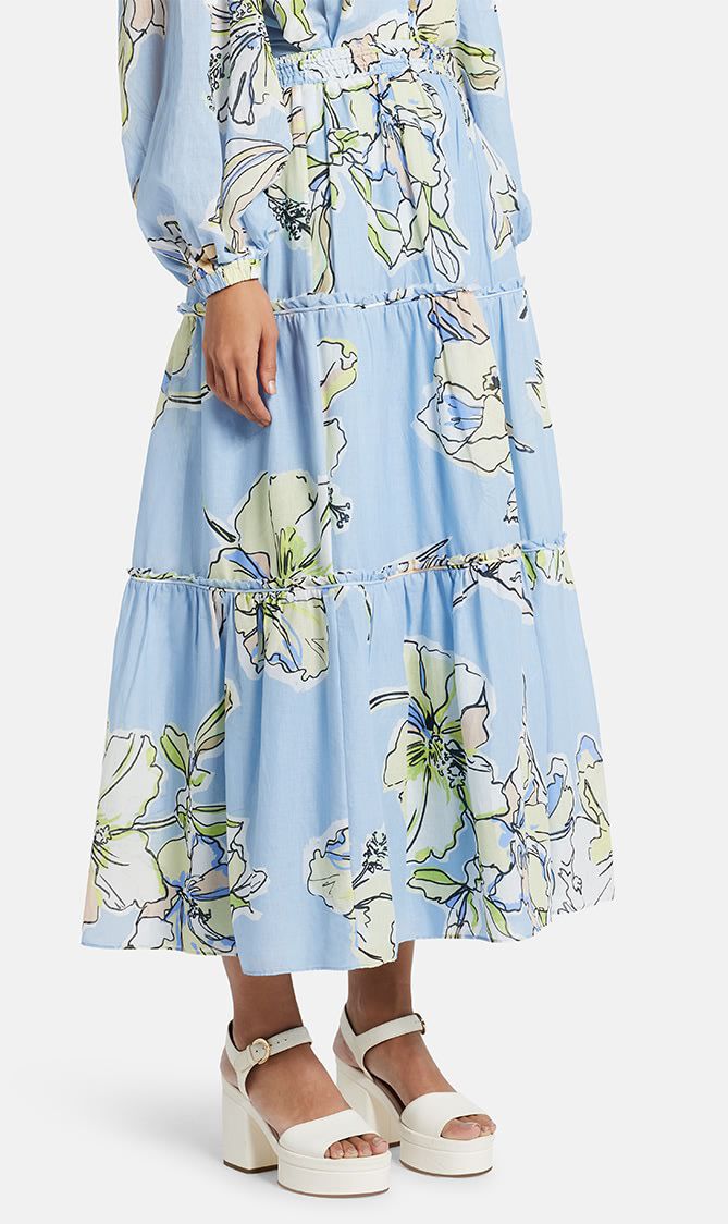 ROMANTICA VOILE MIDI SKIRT